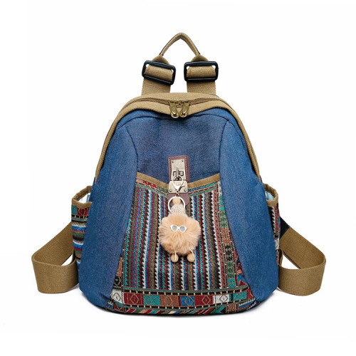 休閒雙肩包時尚百搭女旅遊輕便大容量後後背包多功能牛津布後後背包媽咪包