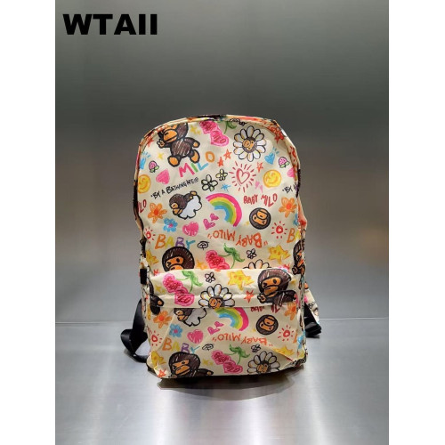 BEAD BABY 可愛卡通小猴子雙肩包印花大容量後後背包塗鴉學生書包大號 BEAD BABY 可愛卡通小猴子雙肩包印花大容量後後背包塗鴉學生書包大號