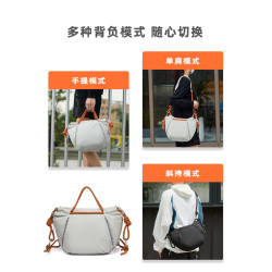 輕便休閒蒲公英相機攝影包束口抽繩雲朵微單斜後後背包通勤旅行單肩包