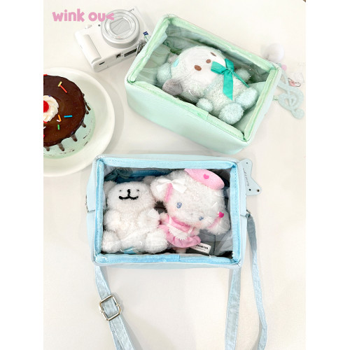 winkouv軟芙芙小食量痛包斜背日常迷你小型外出CCD相機娃包手機包