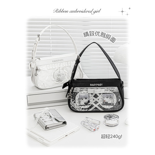 RosyPosy柔設小食量痛包斜後後背包包女式設計感小衆高級感單肩腋下包