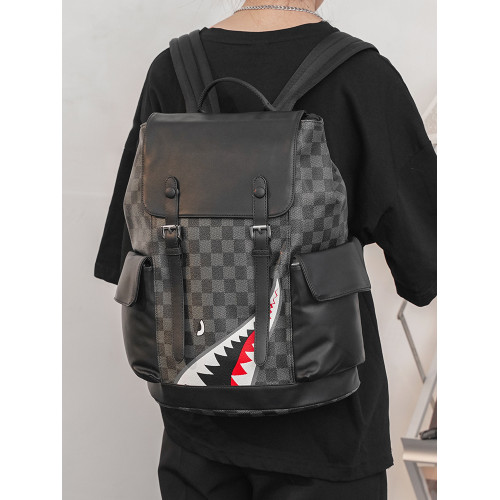 雙肩包男士後後背包潮牌大容量旅行包休閒書包電腦筆電包男包旅遊包 雙肩包男士後後背包潮牌大容量旅行包休閒書包電腦筆電包男包旅遊包