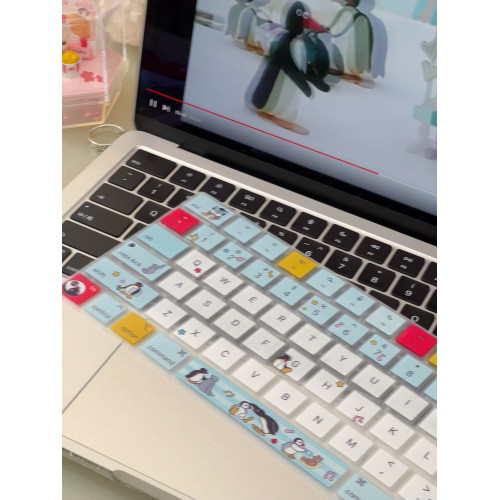 汪三嵗「企鵝家族」pingu彩繪鍵盤膜適用華爲拯救者蘋果防水防汙 汪三嵗「企鵝家族」pingu彩繪鍵盤膜適用華爲拯救者蘋果防水防汙