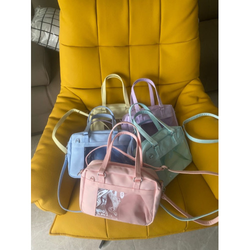 WHL原創自製mini尼龍防水小食手賬量兩用單肩斜背手提小方形痛包