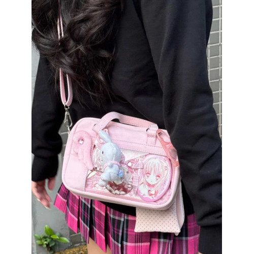 WHL原創自製mini尼龍防水小食手賬量兩用單肩斜背手提小方形痛包