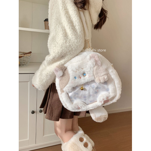 日稚商店二次元小食量痛包娃包毛絨可愛雙肩包大容量電腦包登山包