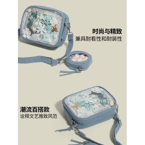 元力兔原創正品小食量痛包女生休閒日常單肩斜背小包包帆布手機包