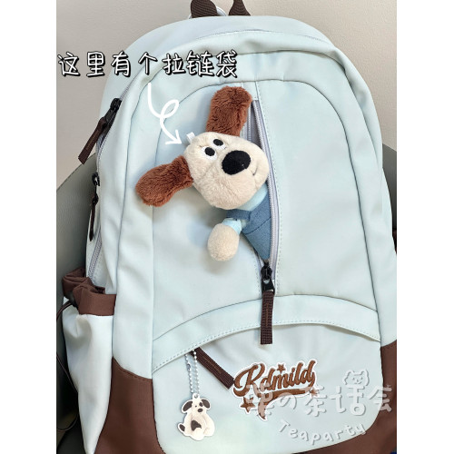 日系ins大學生休閒後後背包少女學院風復古雙肩包女 輕便初高中生書包