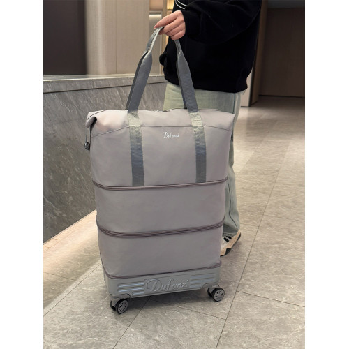 萬向輪背拉兩用旅行包帶拉桿新款行李袋收納包瑜珈待産出差手提包