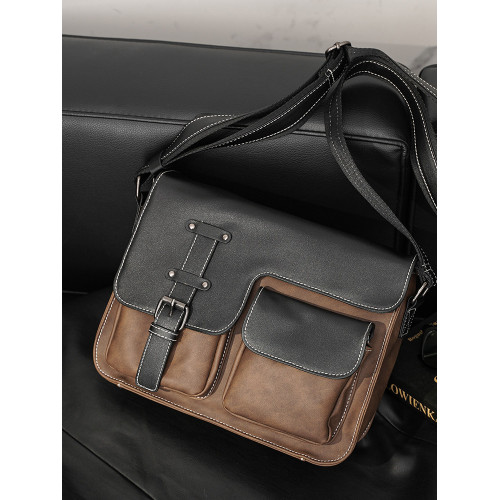 男包相機包新款復古郵差包 韓版男包休閒單肩包斜後後背包潮男包包