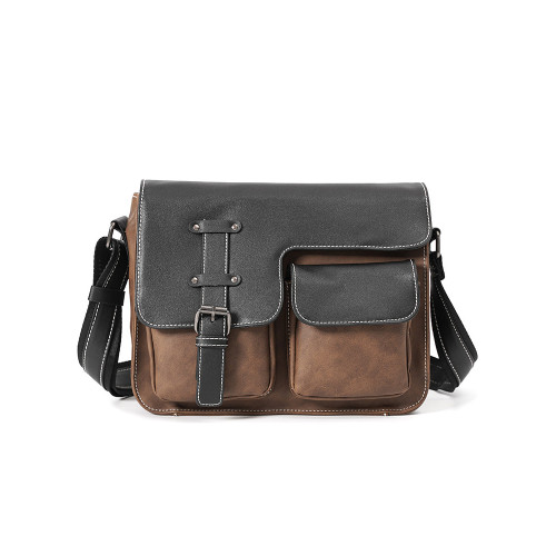 男包相機包新款復古郵差包 韓版男包休閒單肩包斜後後背包潮男包包