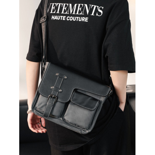 男包相機包新款復古郵差包 韓版男包休閒單肩包斜後後背包潮男包包