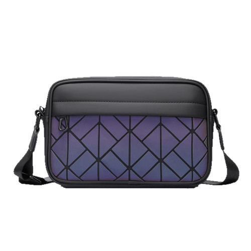 單肩包百搭新款出品男士大容量斜後後背包感男款防水皮膜挎包