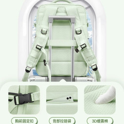 新款雙肩包旅行男女通用可登機時尚後後背包大容量防潑水乾濕分離書包