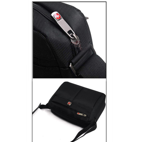 瑞士軍刀男士商務包防水牛津布休閒單肩包平板電腦斜後後背包旅遊後後背包