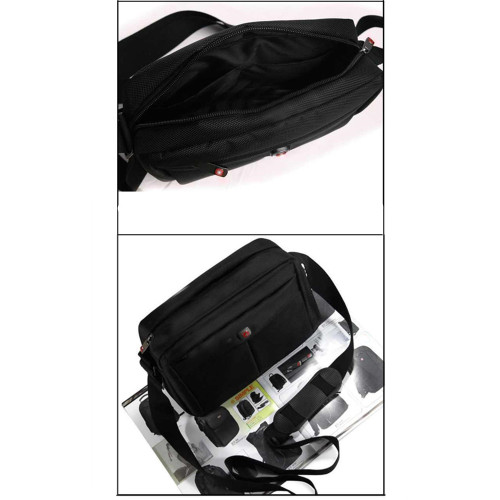 瑞士軍刀男士商務包防水牛津布休閒單肩包平板電腦斜後後背包旅遊後後背包