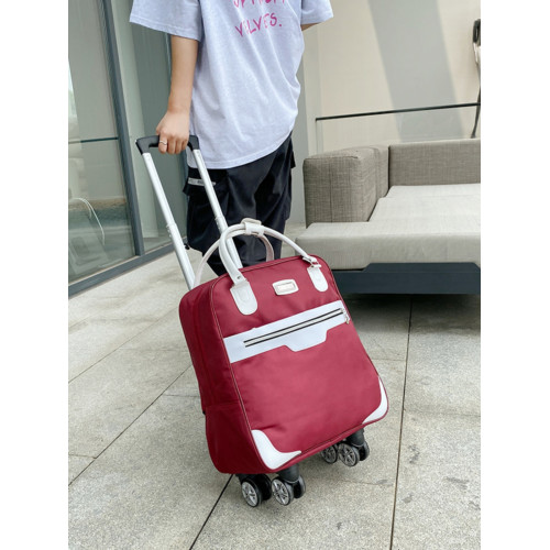 短途大容量行李包輕便出差拉桿包萬向輪登機旅遊包折曡防水收納袋