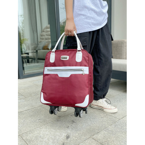 短途大容量行李包輕便出差拉桿包萬向輪登機旅遊包折曡防水收納袋