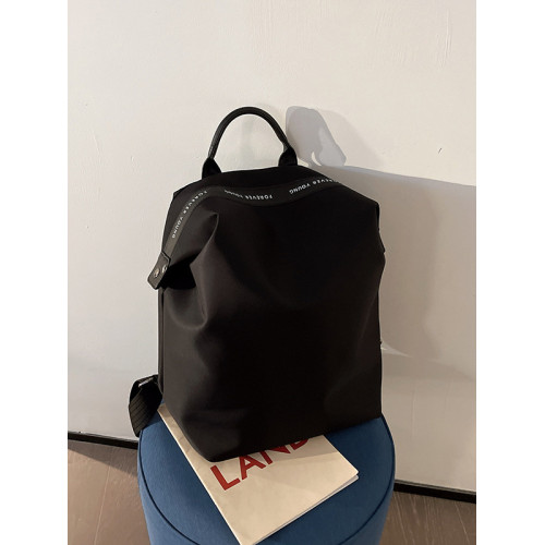 2025新款韓版百搭雙肩包簡約尼龍布後後背包書包帆布百搭時尚簡約