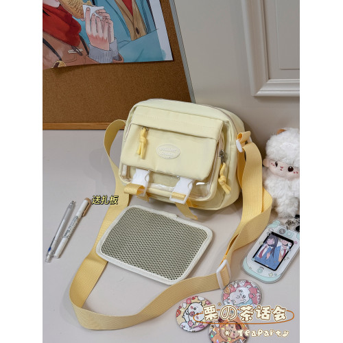 日系可愛少女二次元休閒小食量吧唧痛包小包學生斜後後背包輕便手機包