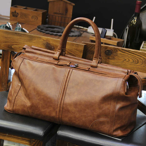 新款大容量單肩斜後後背包歐美健身旅行包包男士商務出差手提行李袋