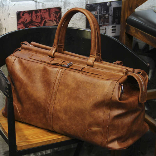 新款大容量單肩斜後後背包歐美健身旅行包包男士商務出差手提行李袋