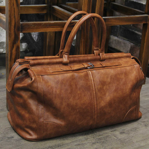 新款大容量單肩斜後後背包歐美健身旅行包包男士商務出差手提行李袋