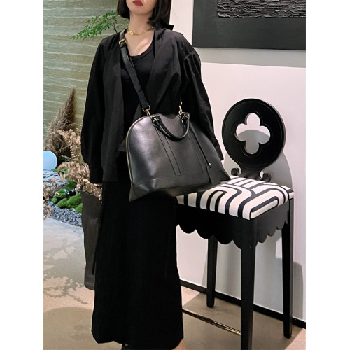 軟皮通勤雙肩貝殼包2026新款肩斜手提包復古中性書包多用旅行後後背包