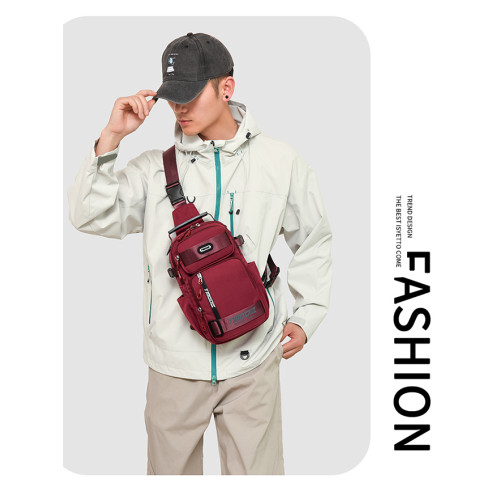 法國CEION & KEUST 多功能男女單肩斜背雙肩包休閒戶外學生胸包潮