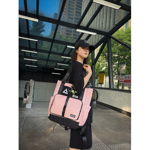 原創多功能機能雙肩包女個性潮酷大容量工裝單肩包通勤電腦郵差包