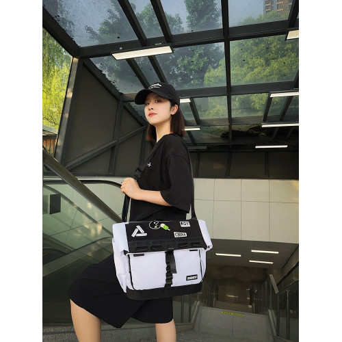 原創多功能機能雙肩包女個性潮酷大容量工裝單肩包通勤電腦郵差包