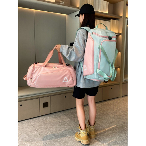 旅行包大容量女斜背手提雙肩後後背包輕便行李收納袋多功能運動健身包