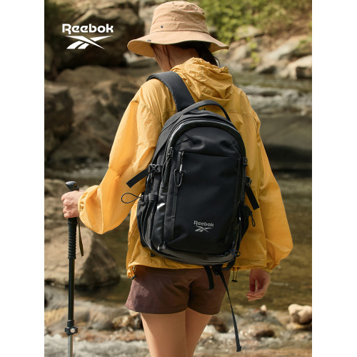 Reebok銳步新款男士雙肩包休閒戶外登山包女輕便徒步旅行爬山後後背包