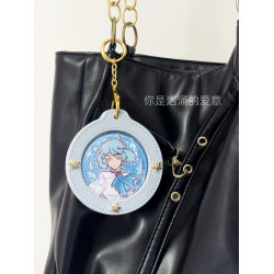 鏈條款吧唧保護套掛件58/65/75穀子展示外出包圓形徽章收納包