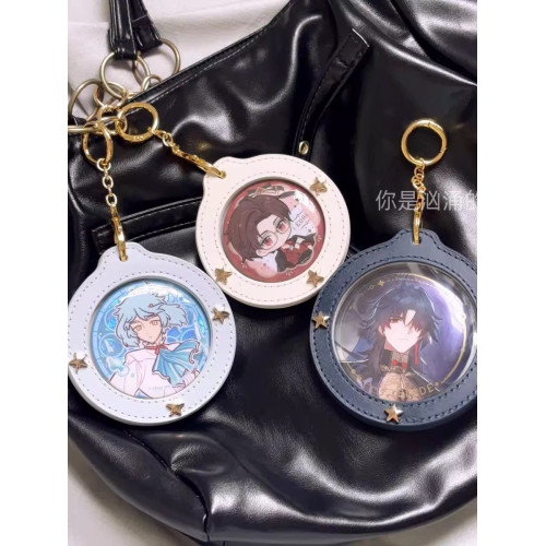 鏈條款吧唧保護套掛件58/65/75穀子展示外出包圓形徽章收納包 鏈條款吧唧保護套掛件58/65/75穀子展示外出包圓形徽章收納包