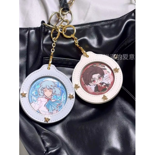 鏈條款吧唧保護套掛件58/65/75穀子展示外出包圓形徽章收納包 鏈條款吧唧保護套掛件58/65/75穀子展示外出包圓形徽章收納包