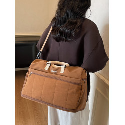 慵懶風輕便旅行大包乾濕分離健身待産包出門套拉桿包可擴容行李包