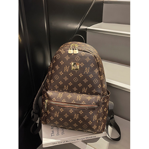 氣質通勤風雙肩包大容量字母印花後後背包2025新款高顔值時尚百搭書包