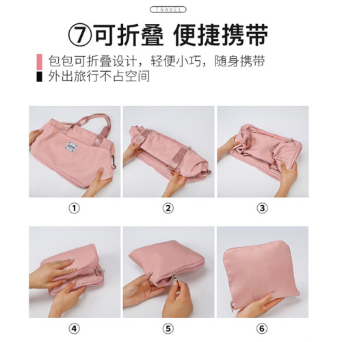 旅行包可掛套放拉桿箱桿上的附加行李袋大容量手提折曡收納輕便女 旅行包可掛套放拉桿箱桿上的附加行李袋大容量手提折曡收納輕便女