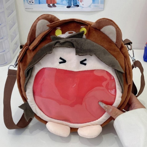 時光代理人陸光痛包喬苓程小時斜後後背包大嘴包包少女玩偶雙肩後後背包女