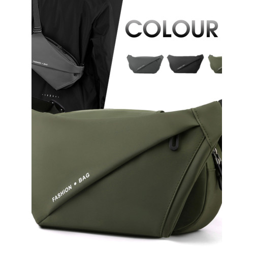 2025新款男士胸包休閒韓版戶外男包運動後後背包多功能尼龍斜後後背包男款