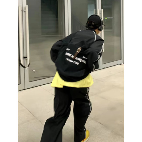 Cdgvintage牛仔布流浪包 水洗做舊帆布包斜背大容量潮牌單肩包