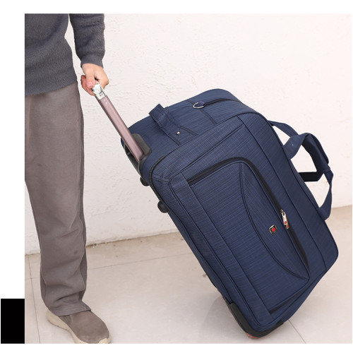 大容量可折曡拉桿包手提旅行包輪滑包男女登機箱包旅遊出差行李包