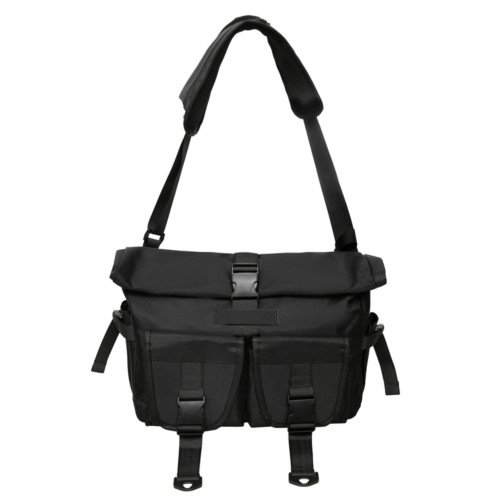 潮牌斜後後背包男機能風單肩包防水大容量電腦包時尚旅行騎行通勤後後背包