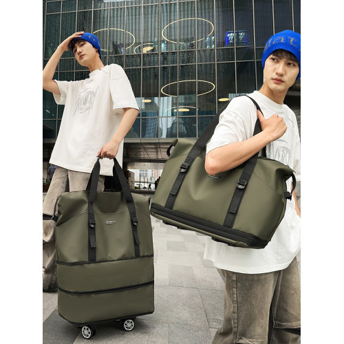 中點大容量可擴展旅行袋女托特包可拆卸萬向輪住校包防水健身包男 中點大容量可擴展旅行袋女托特包可拆卸萬向輪住校包防水健身包男