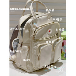 大容量媽咪雙肩包女輕便母嬰包袋防水手提包包校園學生多功能書包