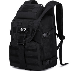 X7箭魚MOLLE系統戰術後後背包戶外男士登山運動健身包防水電腦雙肩包