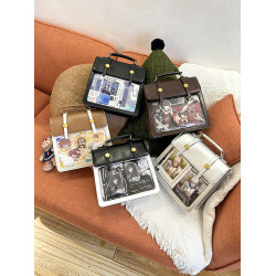 嗚咚小鋪原創日常百搭吧唧二次元雙肩小食量痛包包女【芙芙生酪】