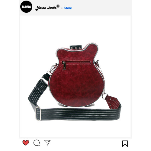 2026個性創意y2k辣妹美式復古吉他形狀包包貝斯痛包斜後後背包女潮