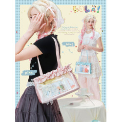 LOLA DESIGN綢緞痛包小食量 通勤學生黨日系二次元大腸痛腋下包女